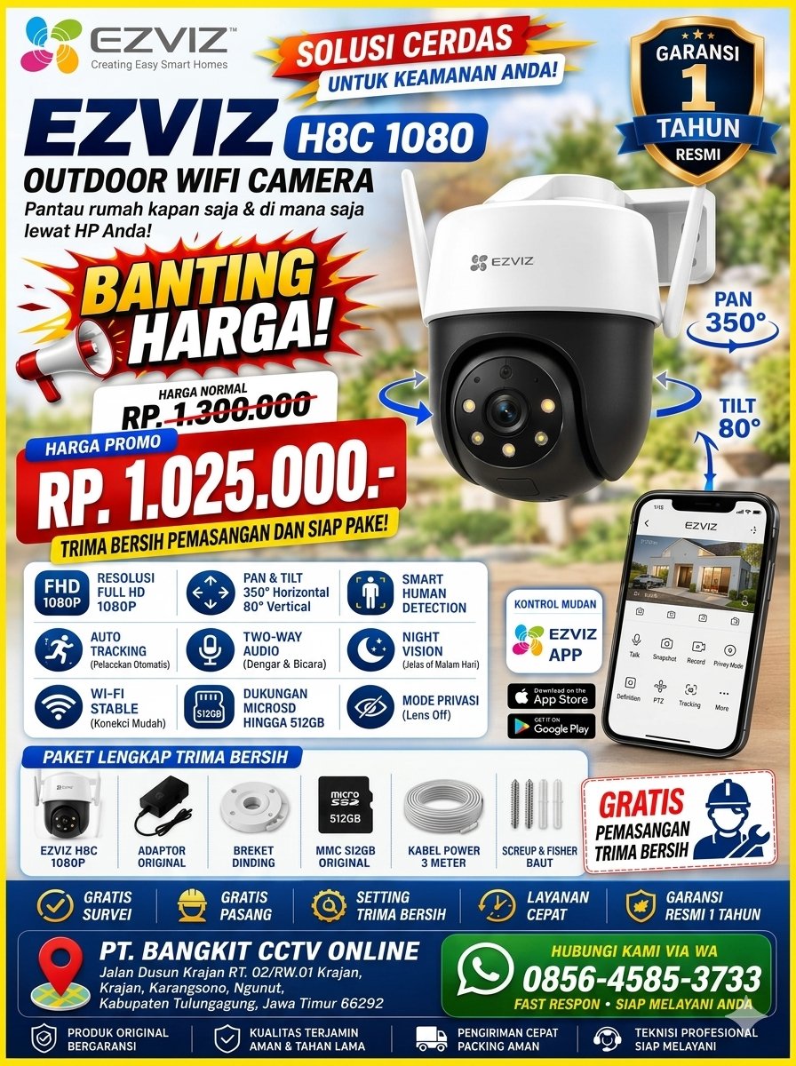 PROMO EZVIZ H8C 2 MP 1080 - Promo Bangkit CCTV